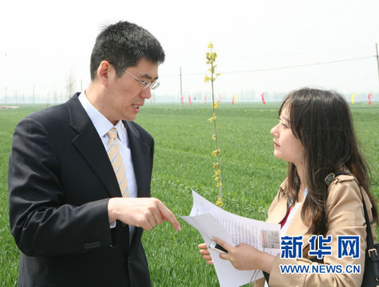 點擊查看大圖 圖為中化化肥副總經(jīng)理呂文接受新華網(wǎng)記者